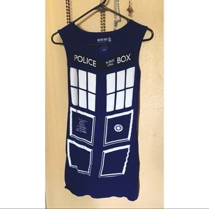 Hot topic Doctor Who stretchy Tardis dress